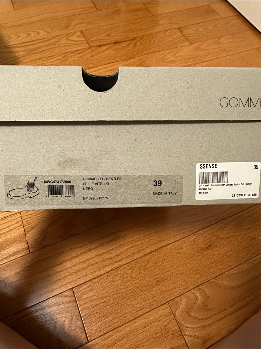 Marsèll Women's Black Gomme Gommello Ankle Boots 39 NEW - Picture 7 of 7